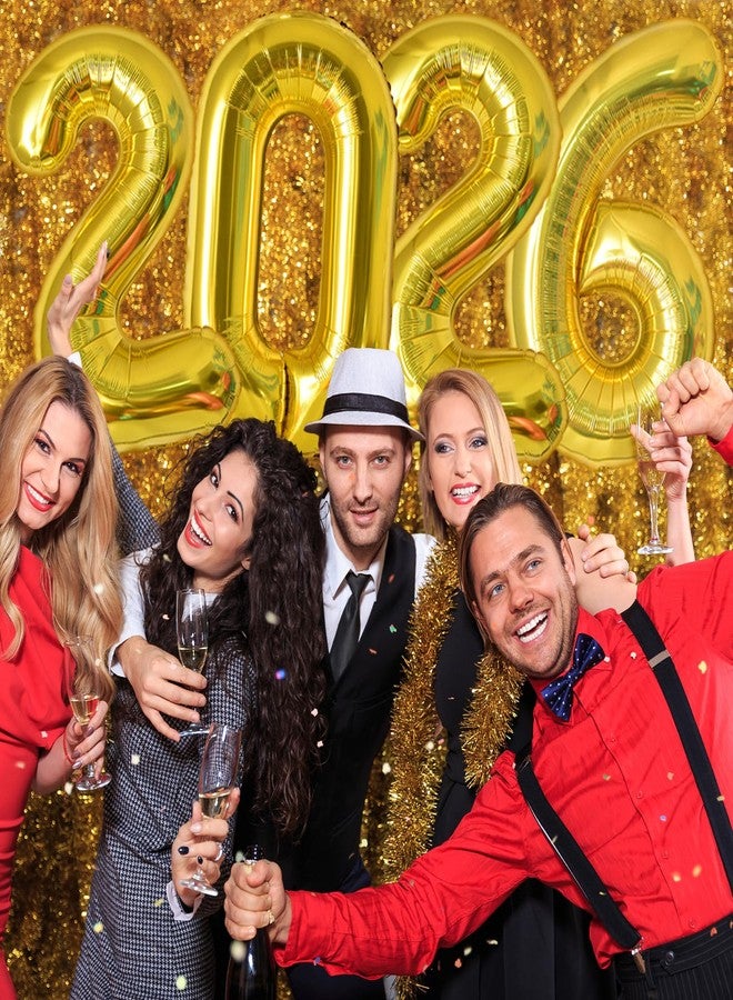 KALOR 32 Inch 2026 Gold Foil Number Balloons, 2026 New Years Decorations for 2026 Happy New Year Eve and Graduations Party Supplies - Image 3